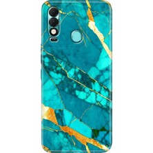 Grabono Tecno Spark 8t Kılıf Desenli Kapak Renkli Prag Mermer
