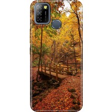 Grabono Infinix Smart 5 Uyumlu Kılıf Renkli Desenli Baskı Tpu Silikon Kasımda Aşk