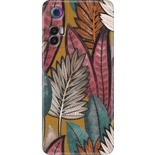 Grabono Tcl 30+ (Plus) Kılıf Silikon Renkli Resimli Arka Kapak Yapraklar