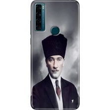 Grabono Tcl 20 Se Kılıf Baskılı Silikon Renkli Resimli Arka Kapak Atatürk