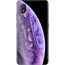 Grabono Tcl L7 Kılıf Desenli Silikon Renkli Phone Case World