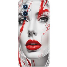 Grabono Oneplus 9 Kılıf Desenli Silikon Renkli Tpu Uv Lady