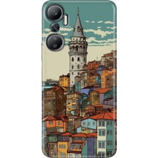 Grabono Infinix Hot 20 Kılıf (X6826C) Desenli Baskılı Esnek Silikon Kapak Galata