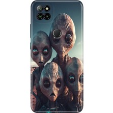 Grabono Casper Via E30 Kılıf Renkli Temalı Desenli Tpu Silikon Ufo