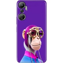 Grabono Infinix Hot 20 Kılıf (X6826C) Desenli Baskılı Esnek Silikon Kapak Monkey