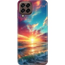 Grabono Samsung Galaxy M33 Kılıf Baskılı Esnek Silikon Kapak Okyanus