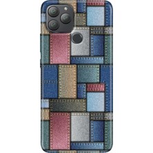 Grabono General Mobile Gm 22 Plus Kılıf Desenli Esnek Silikon Uv Jean Pattern
