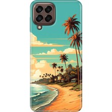 Grabono Samsung Galaxy M33 Kılıf Baskılı Esnek Silikon Kapak Malibu