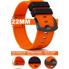 Trendburada Huawei Watch Gt Gt2 Gt3 Gt4 Gt5 Pro 46mm-Xiaomi Redmi Watch 5 Active-Lite 22mm Nato Kumaş Saat Kordonu TB1