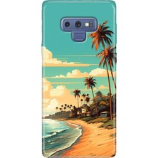 Grabono Samsung Galaxy Note 9 Kılıf Kılıf Renkli Esnek Silikon Temalı Desenli Tpu Malibu