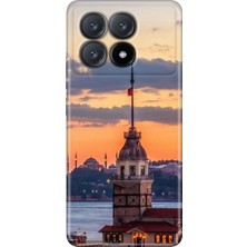 Grabono Xiaomi Poco X6 Pro Kılıf Kılıf Renkli Esnek Silikon Temalı Desenli Tpu Kız Kulesi