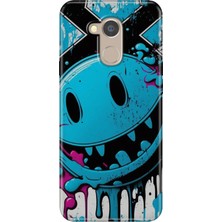 Grabono General Mobile Gm 8 Uyumlu Kılıf Desenli Silikon Renkli Tpu Uv Vintage Wall