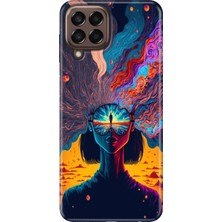 Grabono Samsung Galaxy M33 Kılıf Baskılı Esnek Silikon Kapak Girdap