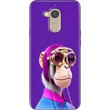 Grabono General Mobile Gm 8 Uyumlu Kılıf Desenli Silikon Renkli Tpu Uv Monkey