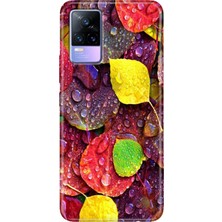 Grabono Vivo V21 Kılıf 6.44 Inc Desenli Silikon Esnek Uyumlu Kapak Sonbahar