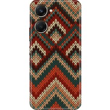 Grabono Vivo Y18 Kılıf Renkli Desenli Özel Tasarım Uv Baskı Silikon Kapak Zikzak