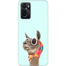 Grabono Oppo A76 Kılıf Renkli Özel Temalı Desenli Silikon Tpu Stok Deve