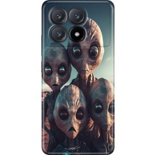 Grabono Xiaomi Poco X6 Pro Kılıf Kılıf Renkli Esnek Silikon Temalı Desenli Tpu Ufo
