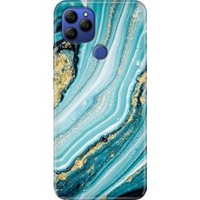 Grabono General Mobile Gm 21 G310 Kılıf Baskılı Silikon Case Simli Taş