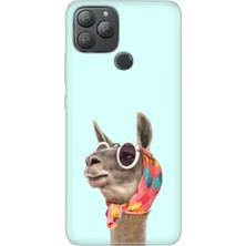 Grabono General Mobile Gm 22 Plus Kılıf Desenli Esnek Silikon Uv Deve