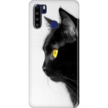 Grabono Reeder P13 Blue Max Kılıf Desenli Kapak Baskı Uv Kedi Bakışı