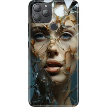 Grabono General Mobile Gm 22 Plus Kılıf Desenli Esnek Silikon Uv Cam Kırığı