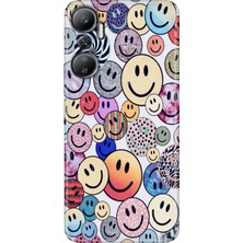 Grabono Infinix Hot 20 Kılıf (X6826C) Desenli Baskılı Esnek Silikon Kapak Emojix