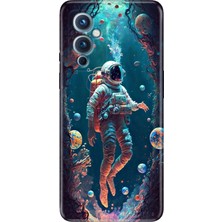 Grabono Oneplus 9 Kılıf Desenli Silikon Renkli Tpu Uv Astronot