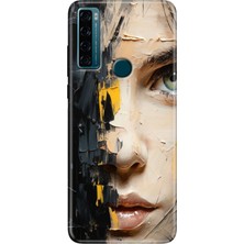 Grabono Tcl 20 Se Kılıf Baskılı Silikon Renkli Resimli Arka Kapak Beauty