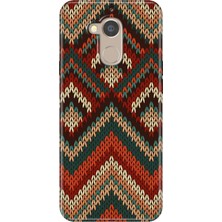 Grabono General Mobile Gm 8 Uyumlu Kılıf Desenli Silikon Renkli Tpu Uv Zikzak