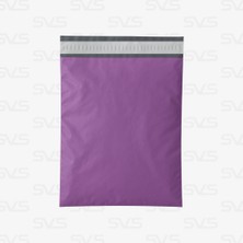 Svs Etiket Plastik Cepsiz Lila - Pembe Kargo Poşeti - 35x45+5 / 1.000 Adet