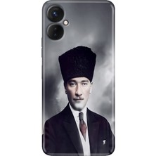Grabono Tecno Camon 19 Neo Kılıf (CH6I) Uyumlu Desenli Silikon Atatürk