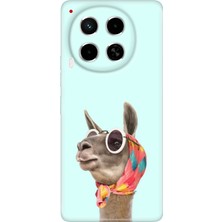 Grabono Tecno Camon 30 Kılıf (Cl6) Uyumlu Silikon Desenli Kapak Deve