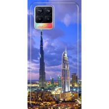 Grabono Realme 8 / Realme 8 Pro Kılıf Kılıf Renkli Esnek Silikon Temalı Desenli Tpu Dubai
