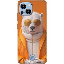 Grabono Reeder S23 Pro Max Kılıf Desenli Kapak Baskı Uv Stil Bear