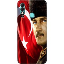 Grabono Tecno Spark 8t Kılıf Desenli Kapak Renkli Mustafa Kemal