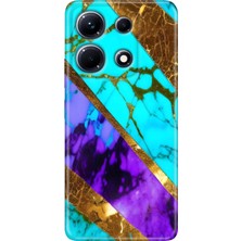 Grabono Infinix Note 30 Pro Kılıf 6.67" Desenli Baskılı Esnek Silikon Kapak Nezih Mermer