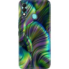 Grabono Tecno Spark 8t Kılıf Desenli Kapak Renkli Holographic