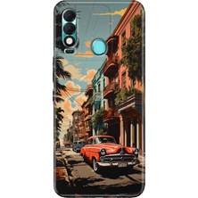 Grabono Tecno Spark 8t Kılıf Desenli Kapak Renkli Küba