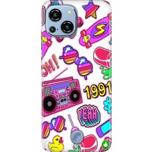 Grabono Reeder S23 Pro Max Kılıf Desenli Kapak Baskı Uv 90'lar