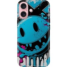 Grabono iPhone 16 Kılıf Silikon Desenli Kalıplı Case Vintage Wall