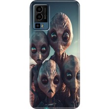 Grabono General Mobile Gm 23 Kılıf Desenli Baskı Tpu Silikon Uv Ufo
