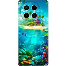 Grabono Tecno Camon 30 Kılıf (Cl6) Uyumlu Silikon Desenli Kapak Island