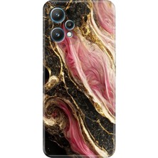 Grabono Realme 9 Pro Kılıf (RMX3472) Uyumlu Renkli Baskılı Desenli Seattle Mermer