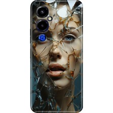 Grabono Tecno Pova 4 Pro Kılıf Renkli Temalı Desenli Tpu Pova 4 Pro Silikon Cam Kırığı