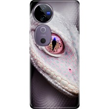 Grabono Vivo V40 Kılıf Desenli Temalı Esnek Silikon Dişicobra