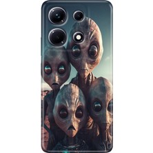 Grabono Infinix Note 30 Pro Kılıf 6.67" Desenli Baskılı Esnek Silikon Kapak Ufo