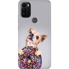 Grabono General Mobile Gm 21 Plus Kılıf Baskılı Silikon Kapak Donut Dog