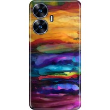 Grabono Realme C55 Kılıf Renkli Desenli Baskı Silikon Uv Sulu Boya