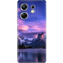 Grabono Infınıx Zero 30 4g Kılıf Renkli Desenli Baskı Silikon Kuzey